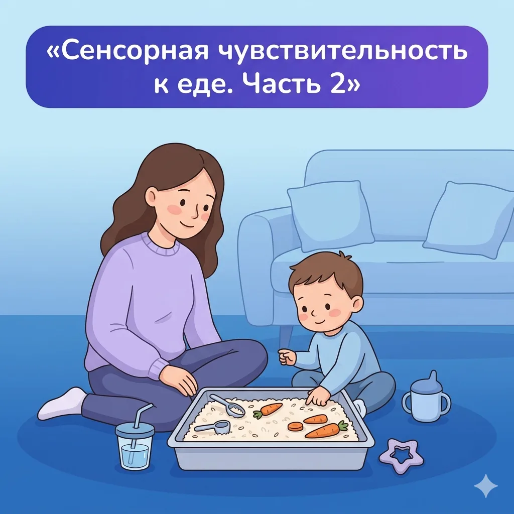 🍽️ Сенсорная гиперчувствительность к еде. Часть 2: как помочь ребёнку

В прошлый четверг мы разобра
