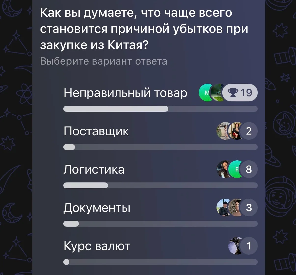 Сейчас огромное количество людей что-то продают:

ВБ, Озон, соцсети, свои оффлайн магазины, шоурумы.
