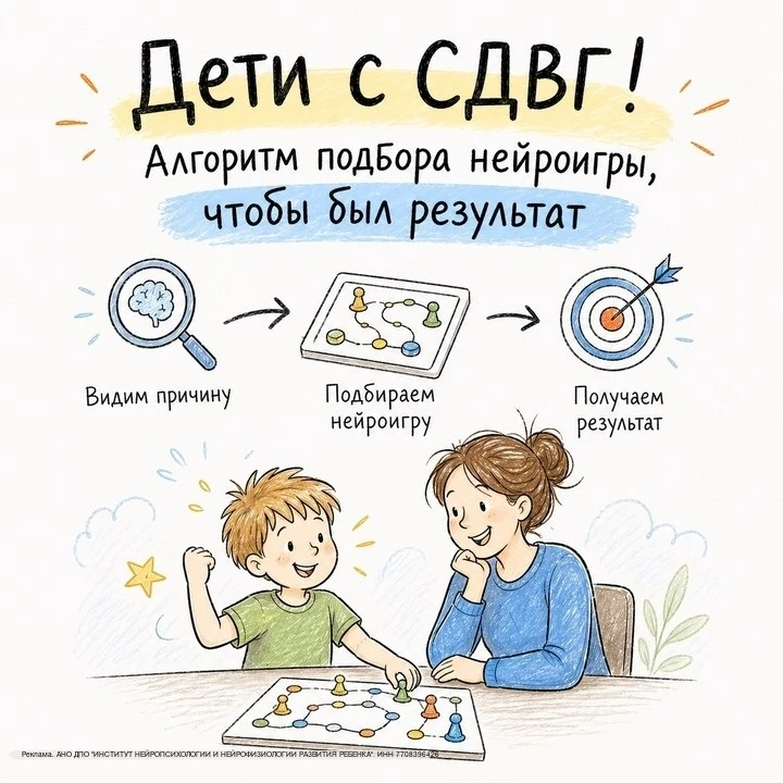 Дети с СДВГ разные: кто-то лежит все занятие, кто-то «ходит по потолку». Нейроигры для них работают 