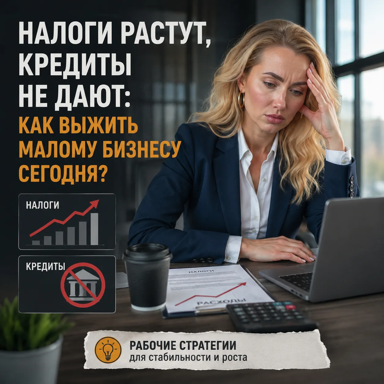 📈 Налоги растут, кредиты не дают: как выжить малому бизнесу сегодня?

Эксперты бьют тревогу, и сухи