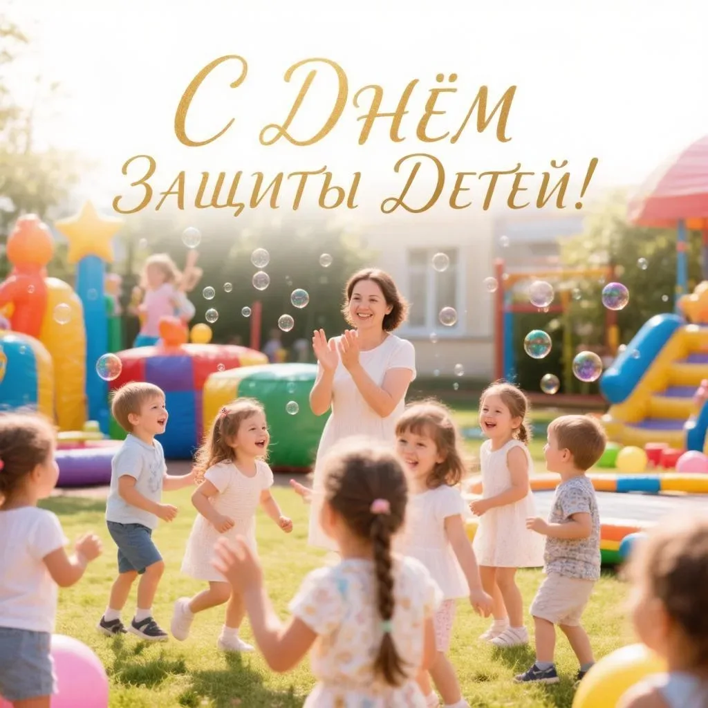 С Днём защиты детей! 🎈

Сегодня наш детский сад превратился в островок беззаботного веселья. Праздн