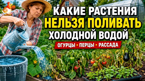 Не лейте ледяную воду на грядки – какие растения нельзя поливать холодной водой, если урожай вам ещё