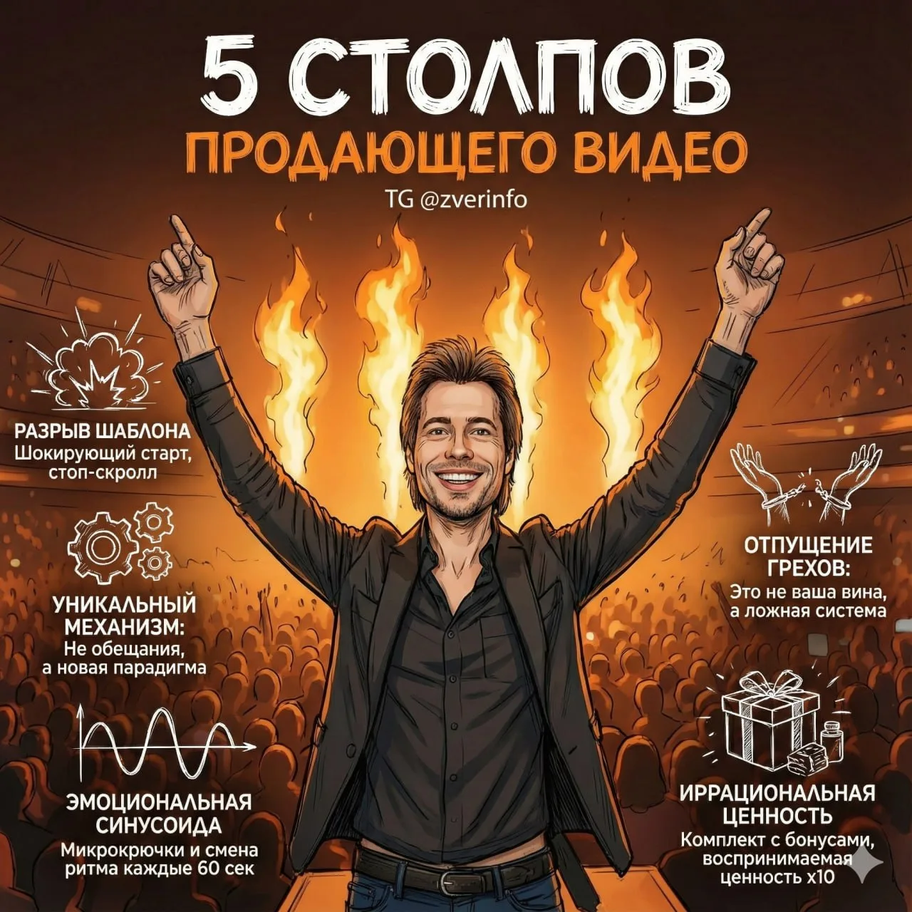 🤟 5 столпов продающего видео

Как-то у меня на созвоне в клубе обсуждали подходы к продажам через в
