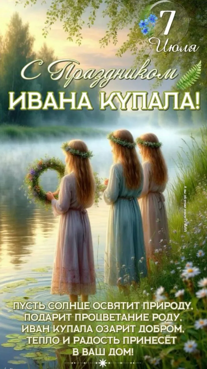 С праздником Ивана Купалы

👉Лучшие Открытки в MAX 
😇 Подписаться