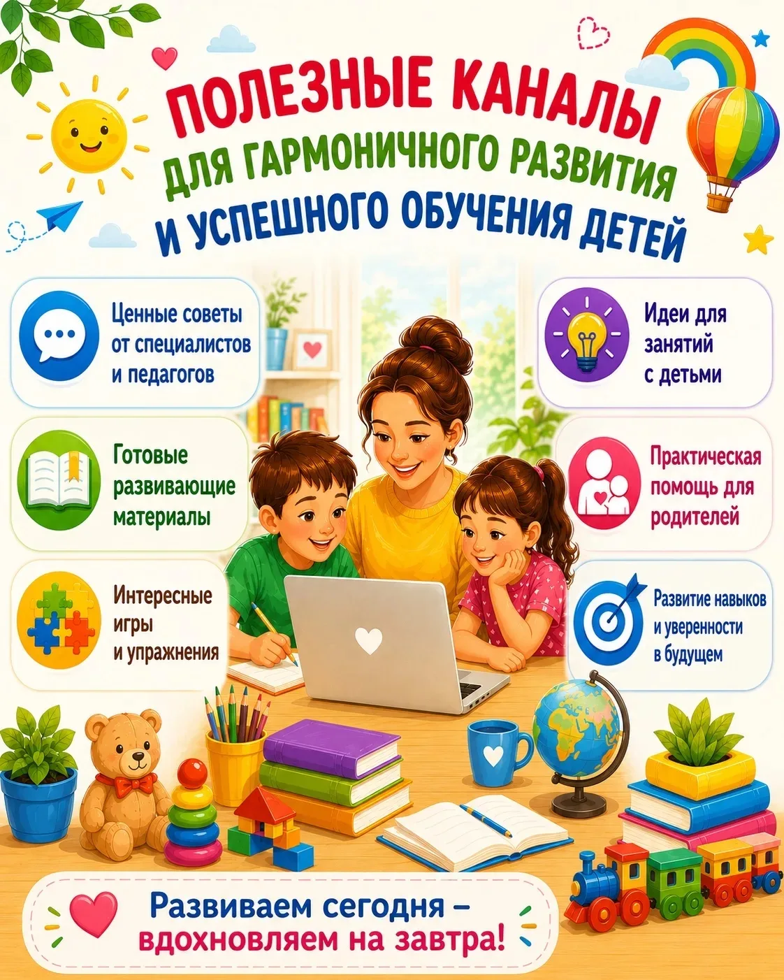Лето — отличная возможность не только отдохнуть, но и открыть для себя новые идеи для развития ребён