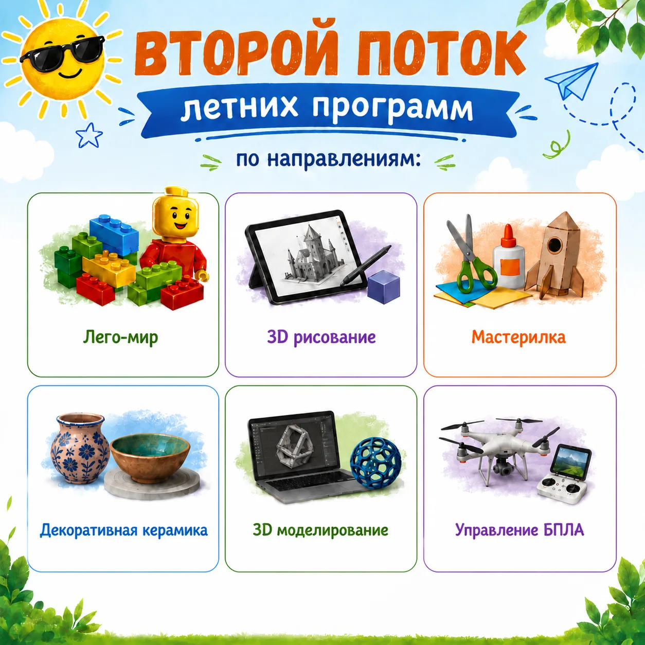 🔥Открыта запись на второй поток летних краткосрочных программ! 🚀

🌞Лето — время открытий и новых 