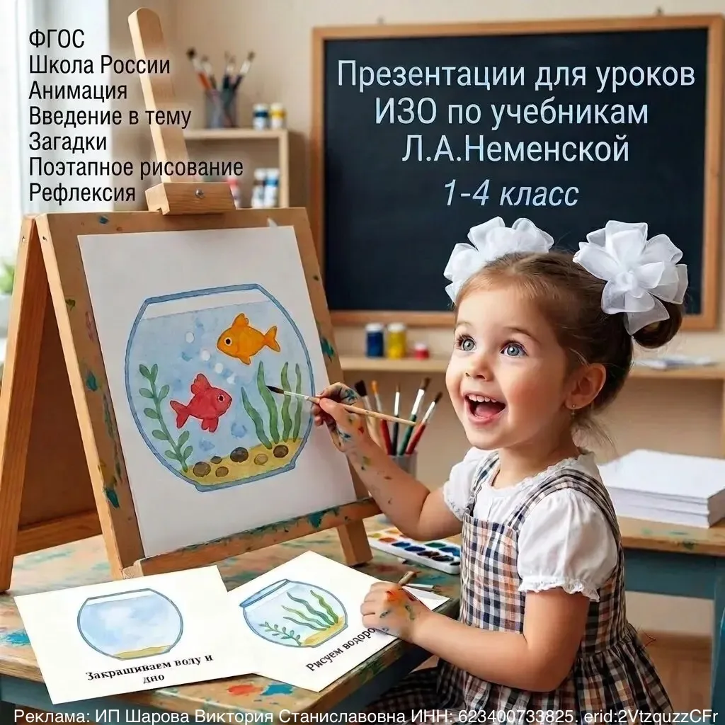 Самые успешные уроки изобразительного искусства с поэтапным рисованием по программе Школа России.

•