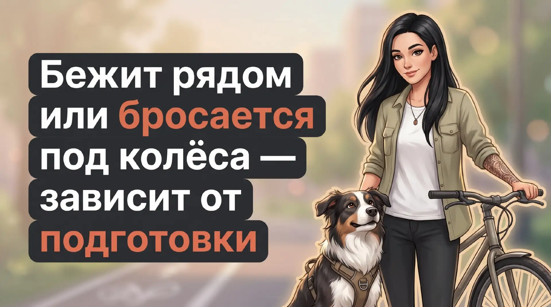 Собака и велосипед без стресса: гуманная дрессировка 🐕

Коррекция поведения собак рядом с велосипед