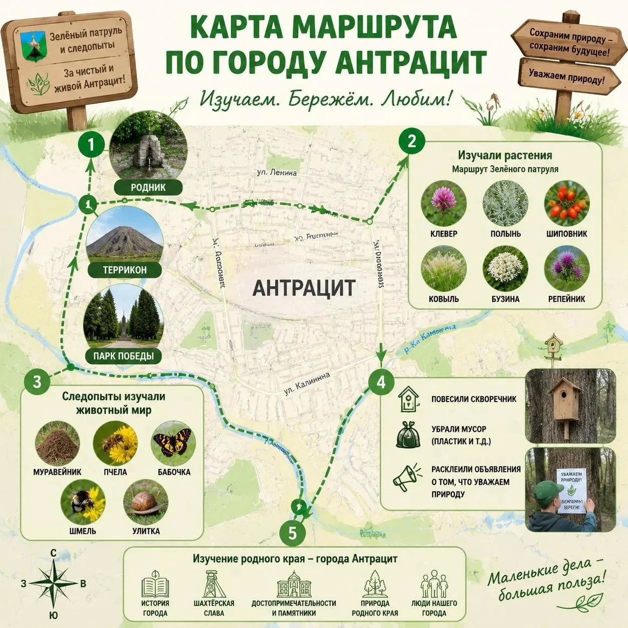 🐾 Юннатские экспедиции: миссия выполнена! 
 
Команда Антрацитовского колледжа автомобильного трансп
