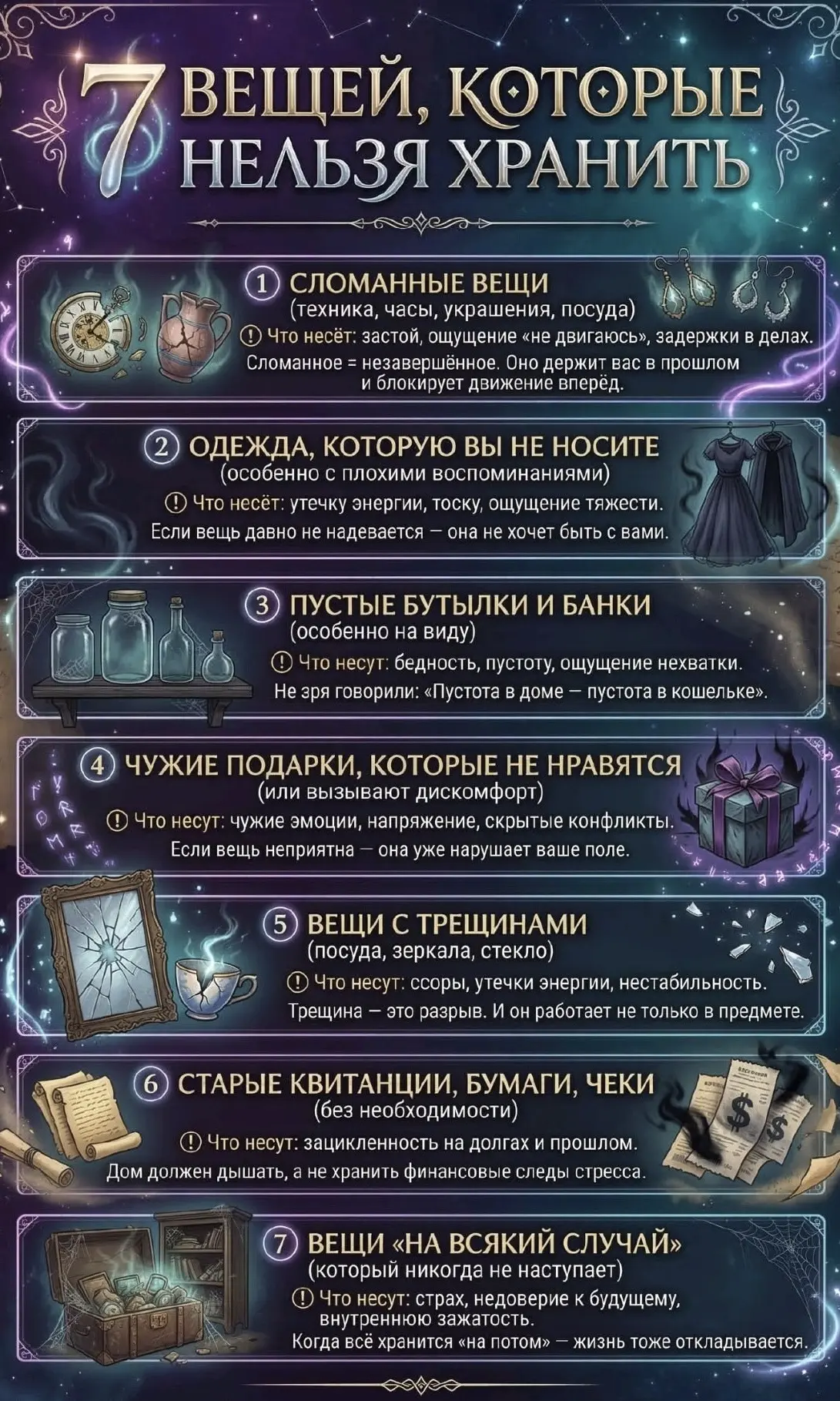 А вы много «лишнего» храните дома? признавайтесь)) 😉

#нумерология