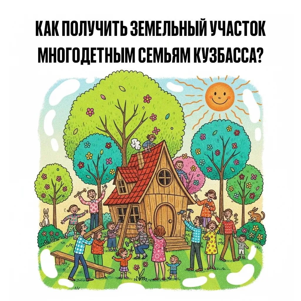 Земельный участок в Кузбассе многодетные семьи могут получить бесплатно.

Для этого нужно подать зая