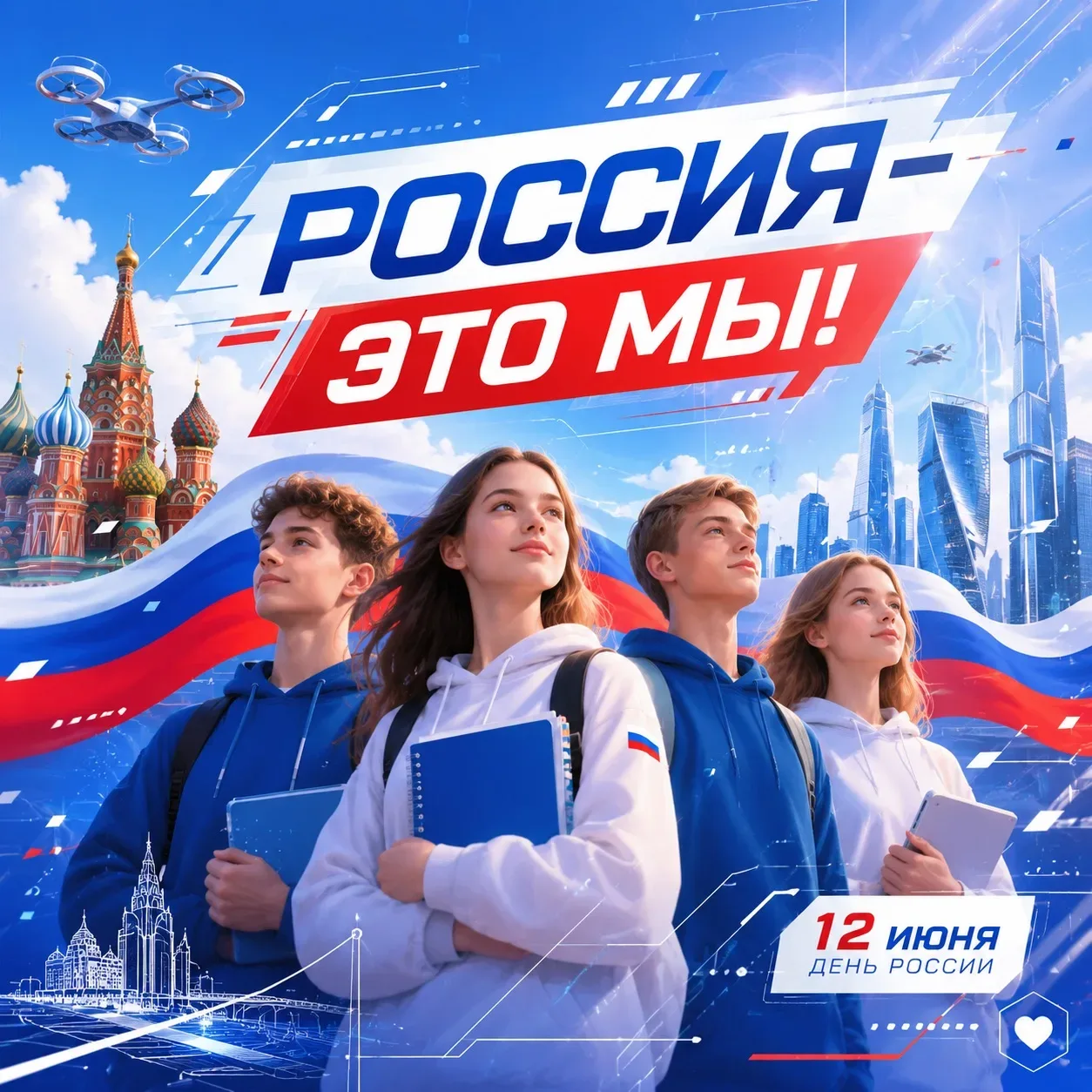Сегодня мы отмечаем День России!

Это день, когда особенно важно помнить о том, что будущее нашей ст