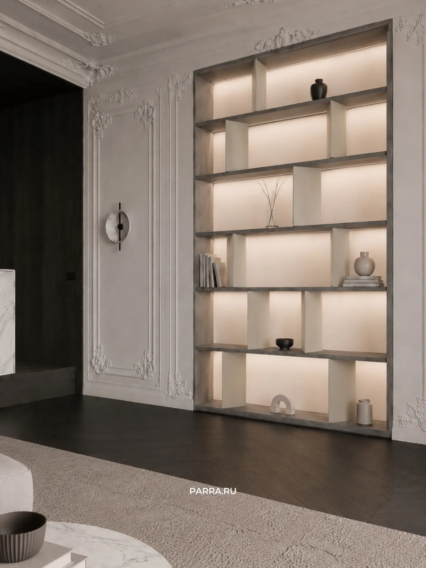 Коллекция стеллажей PLATO | ПЛАТО продолжает исследование простых геометрических форм и выверенных п