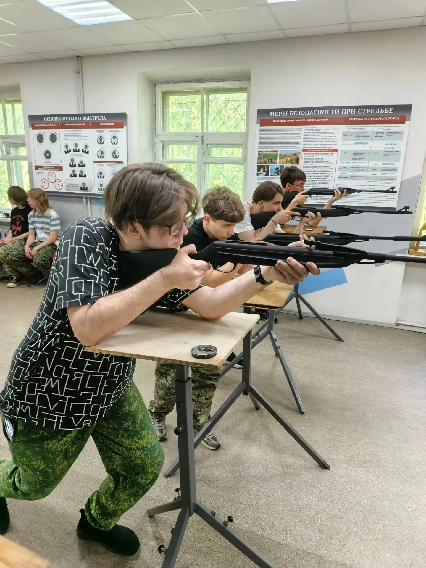 Наши юноши продолжают осваивать начальную военную подготовку 🤗