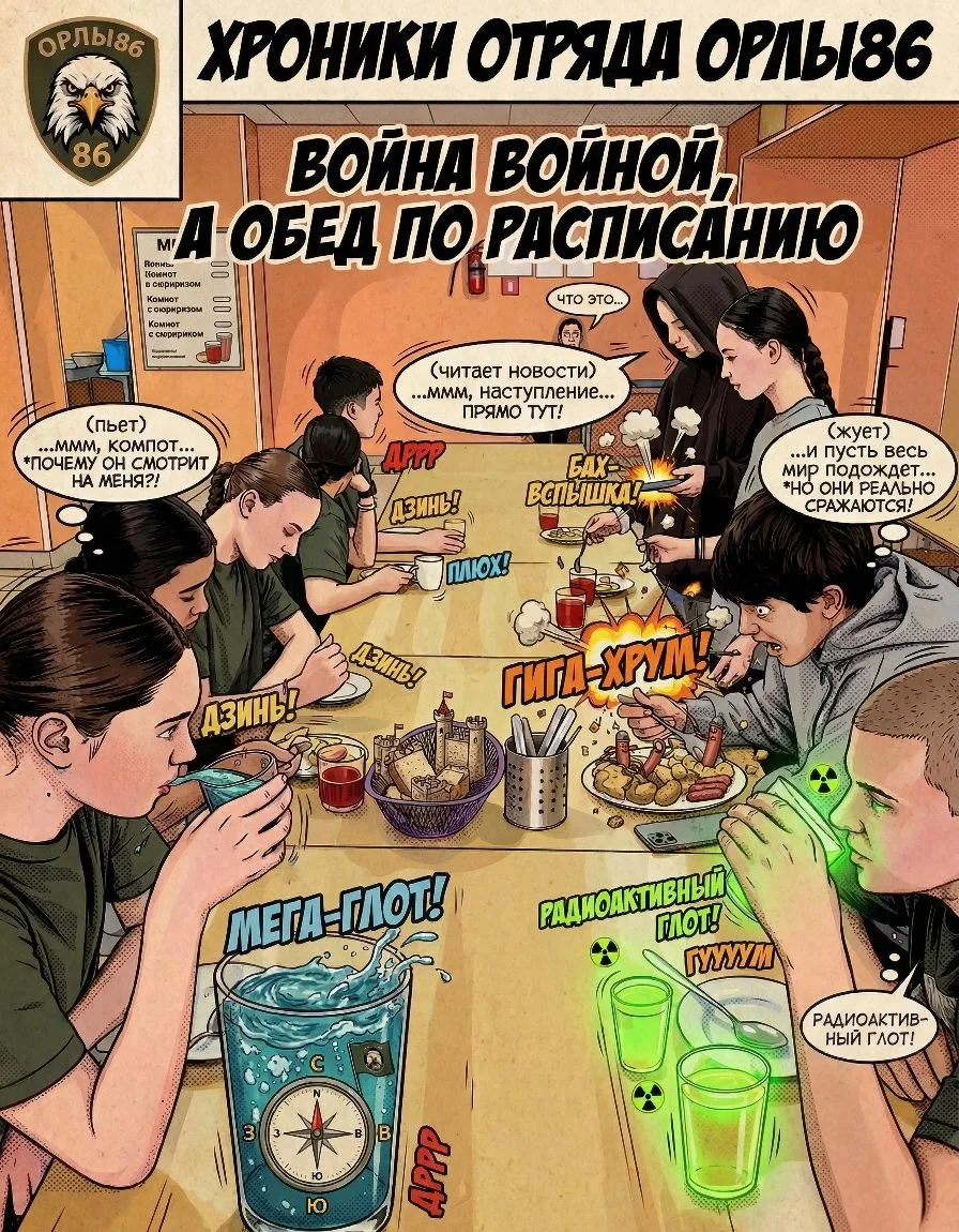 Тем временем до «Зарницы 2.0» осталось 20 минут.

#Зарница2_0 #Орлы86 #ДвижениеПервых86 #Школа6_Пыть