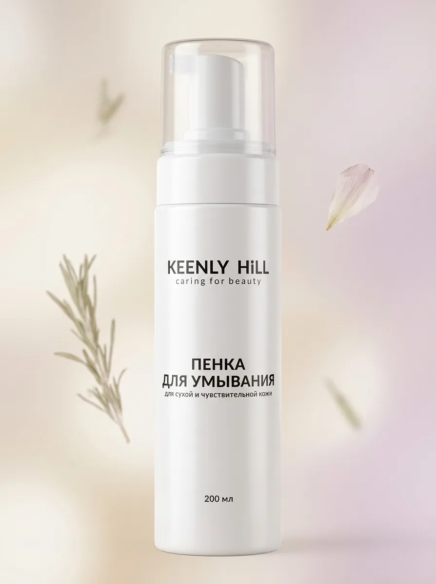 ✨ Нежная пенка для умывания от KEENLY HiLL! 
Подарите своей коже бережное очищение и ощущение свежес