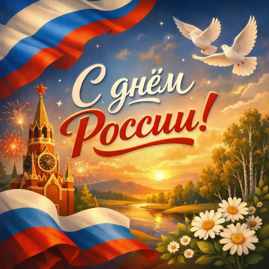 🇷🇺 С Днём России! Желаем всем мира, здоровья, сил и уверенности, что завтра будет лучше, чем сегод