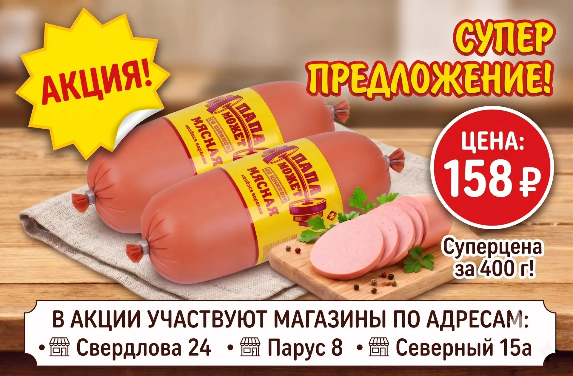 ✏️ 💥 АКЦИЯ: Вкус, знакомый с детства, по суперцене! 💥

Любимый вкус, идеальное качество и честная 