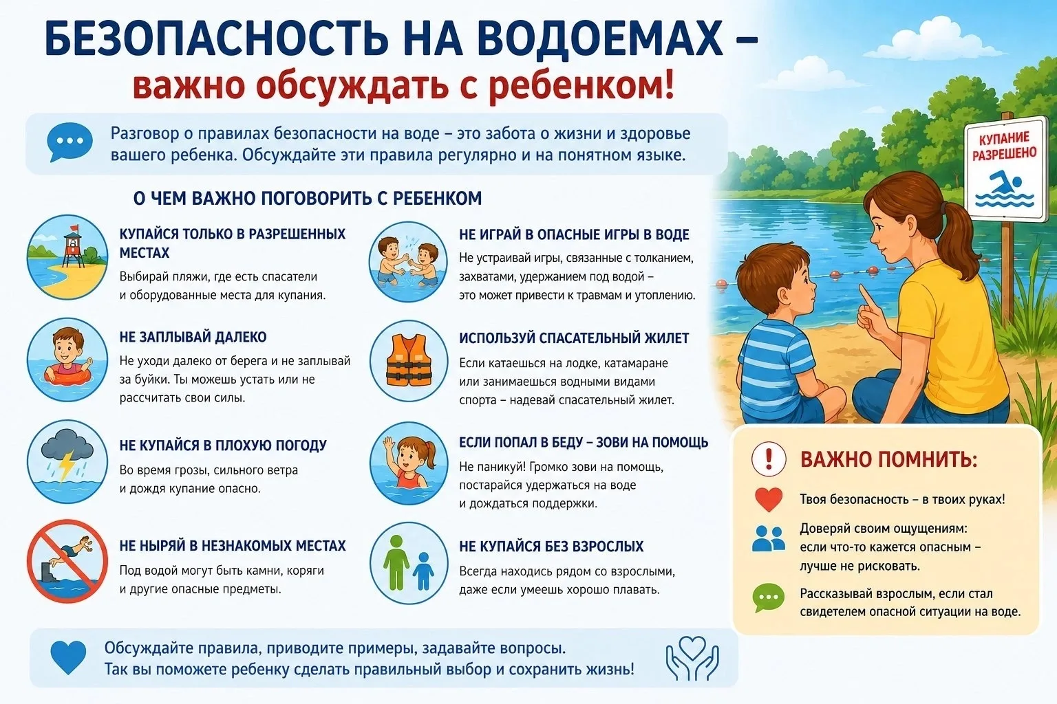 Лето наступило, и вместе с ним — радость и свобода! Но важно помнить о безопасности наших детей, осо