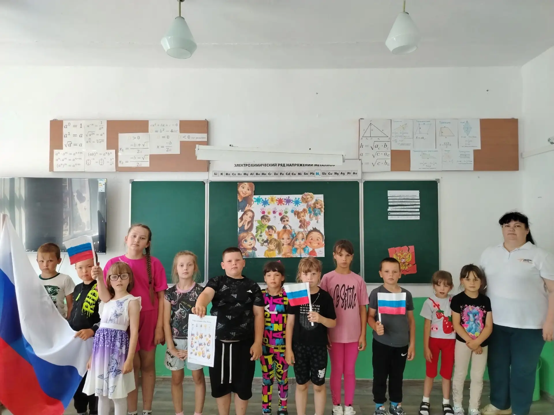Второй день в лагере дневного пребывания "Костёр" был посвящен истории. По традиции день начался с э