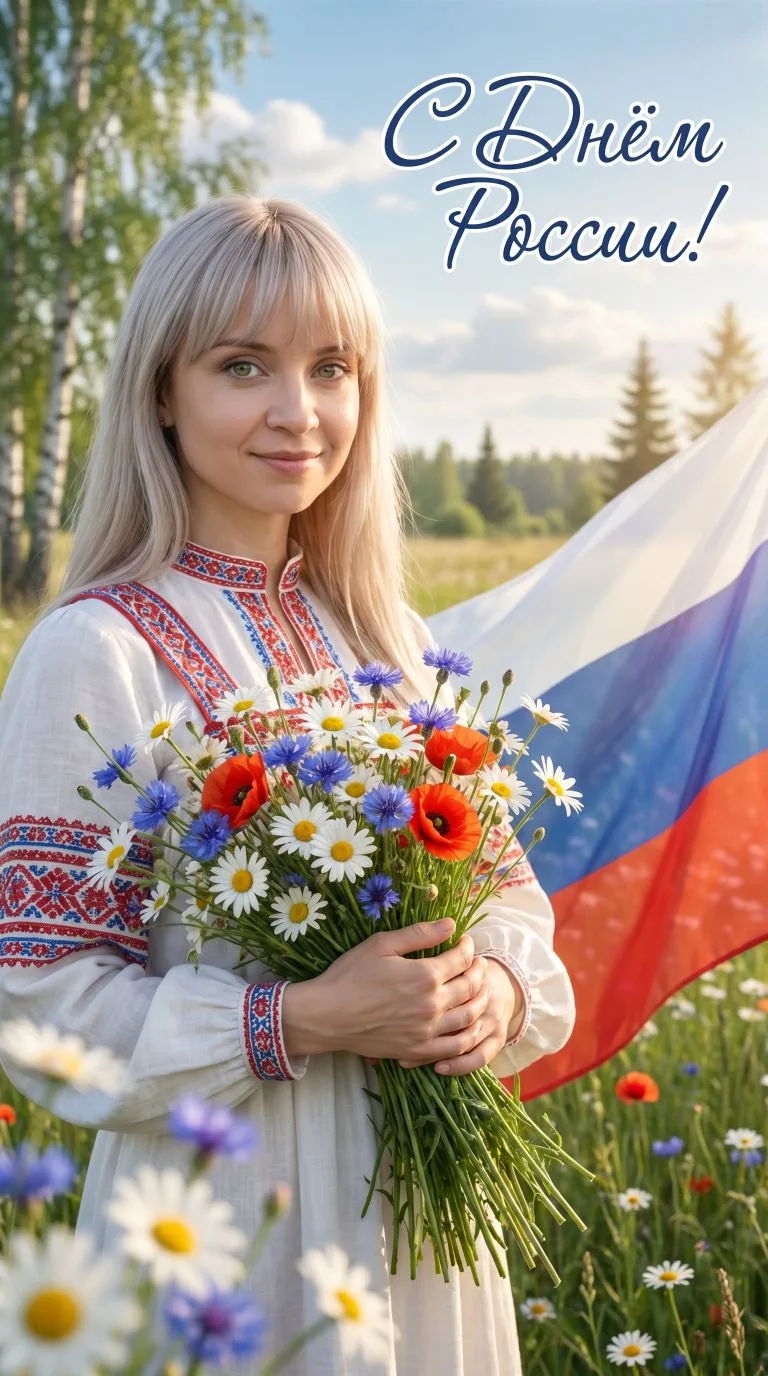 Промпт:

«Фотореалистичный вертикальный портрет молодой славянской женщины, по пояс, лёгкая улыбка, 