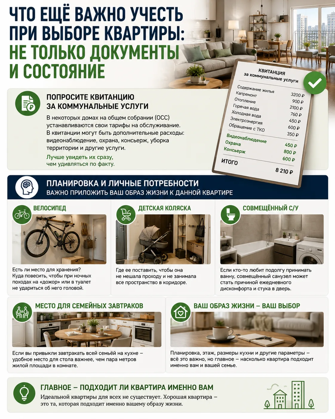 Дополнительным моментом не относящимся к проверке документов можно попросить квитанцию по коммуналке