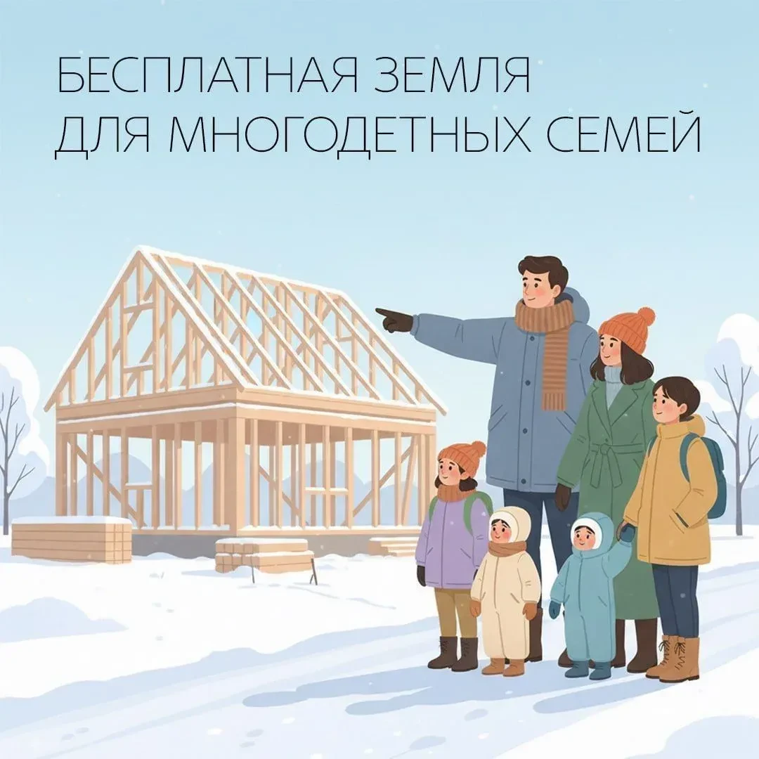 Кузбасские многодетные семьи могут бесплатно получить землю.

Семьи, воспитывающие трех и более дете