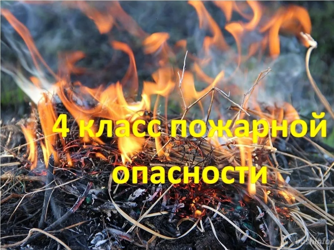 ⚡️Экстренная информация РСЧС: Ожидается высокая (4 класс) пожароопасность лесов и торфяников местами