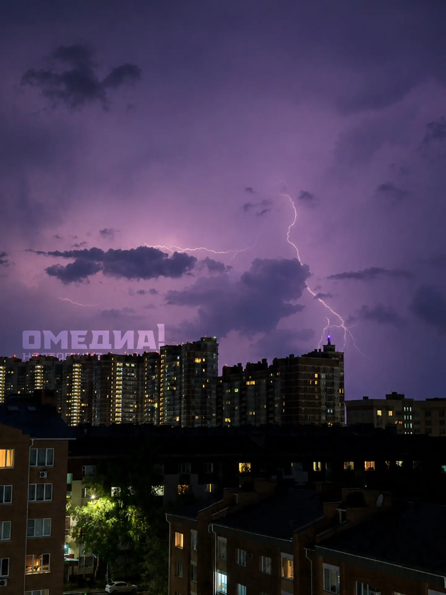 Вчерашняя гроза🌩️