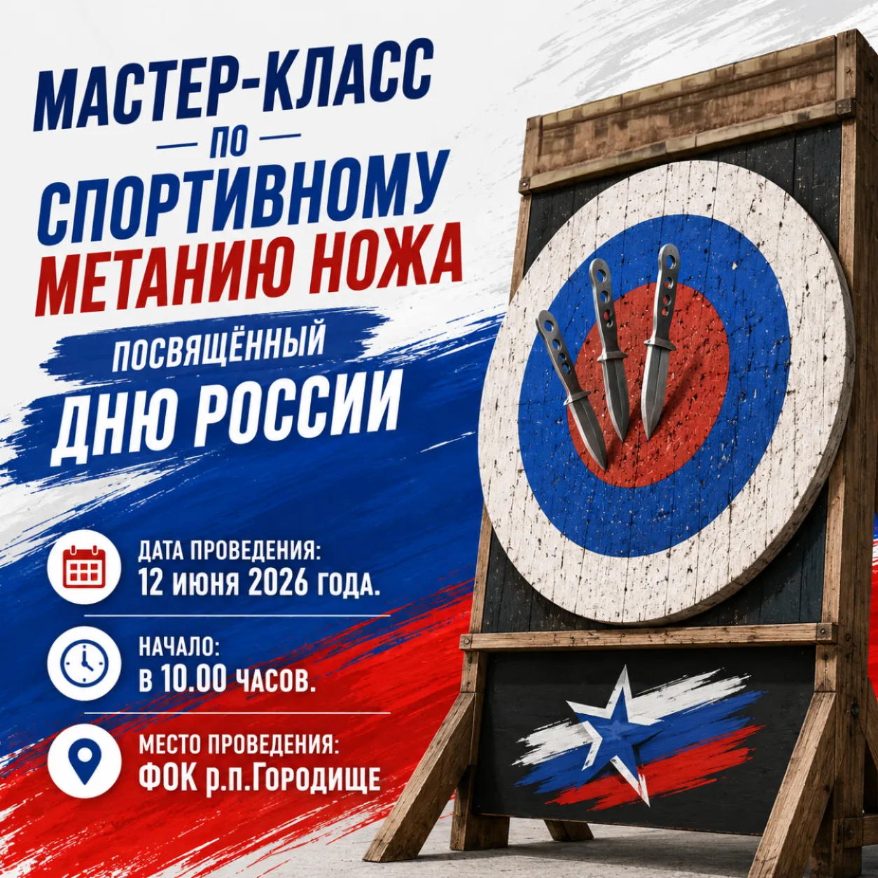 🔥 **В яблочко! Научись метать нож как профи! **🔥

🎯 Приглашаем Вас на  взрывной мастер-класс по с