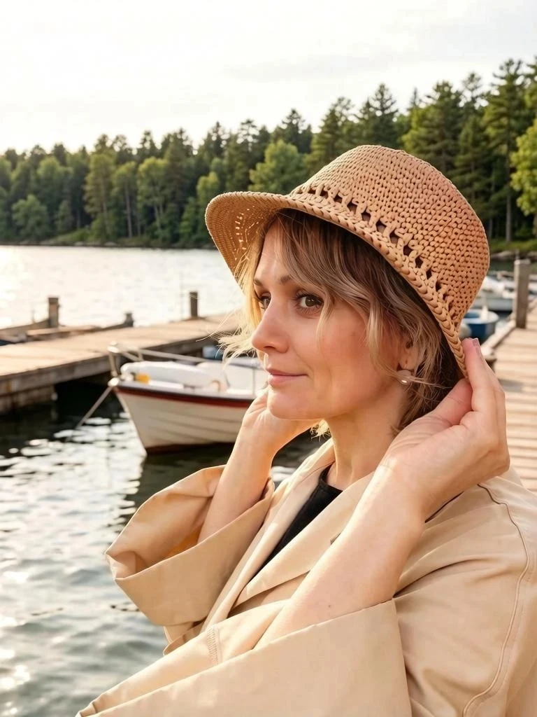 Шляпка "Канотье" 
из хлопковой целлюлозы
🎗 Традиционно канотье изготавливали из соломы — пшеничной 
