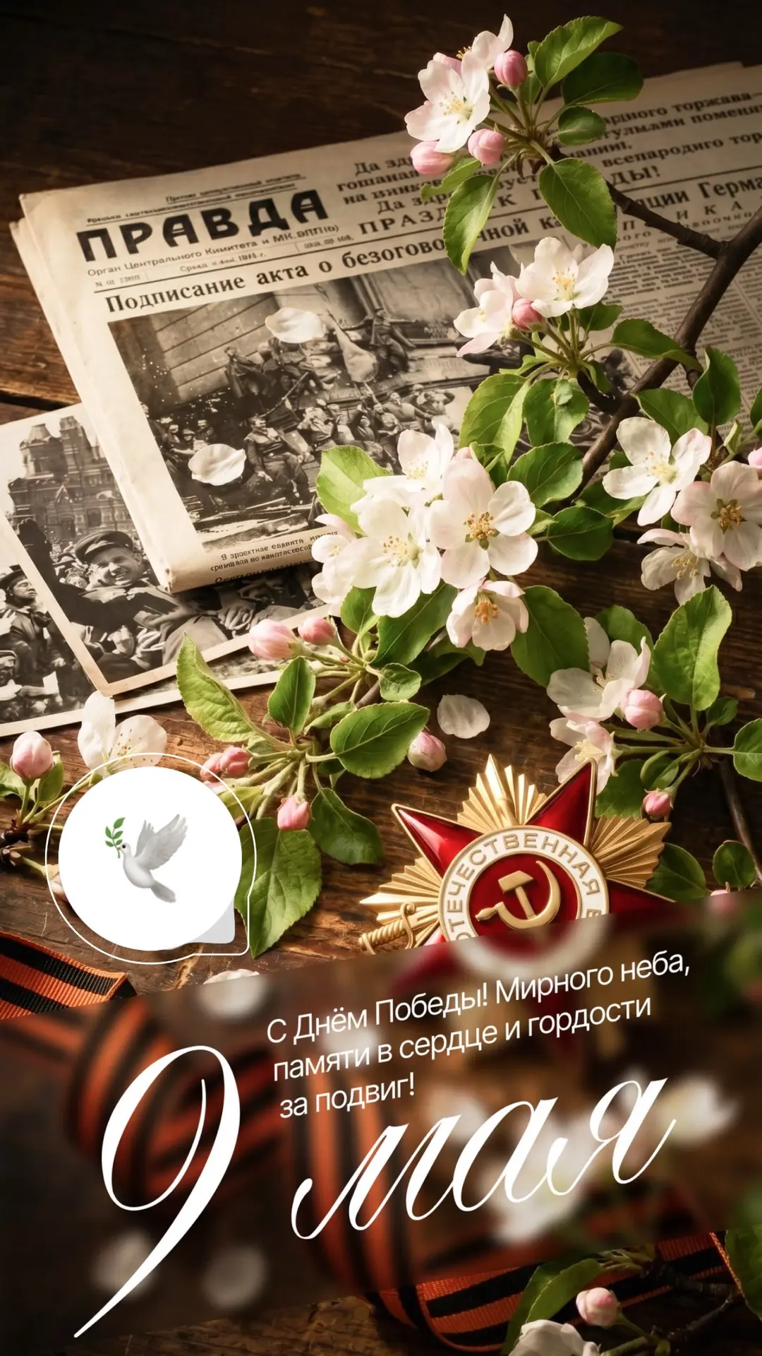 С Днём Победы! 

Мы помним тех, кто прошёл через тяжёлые испытания ради мира и будущего! Спасибо за 