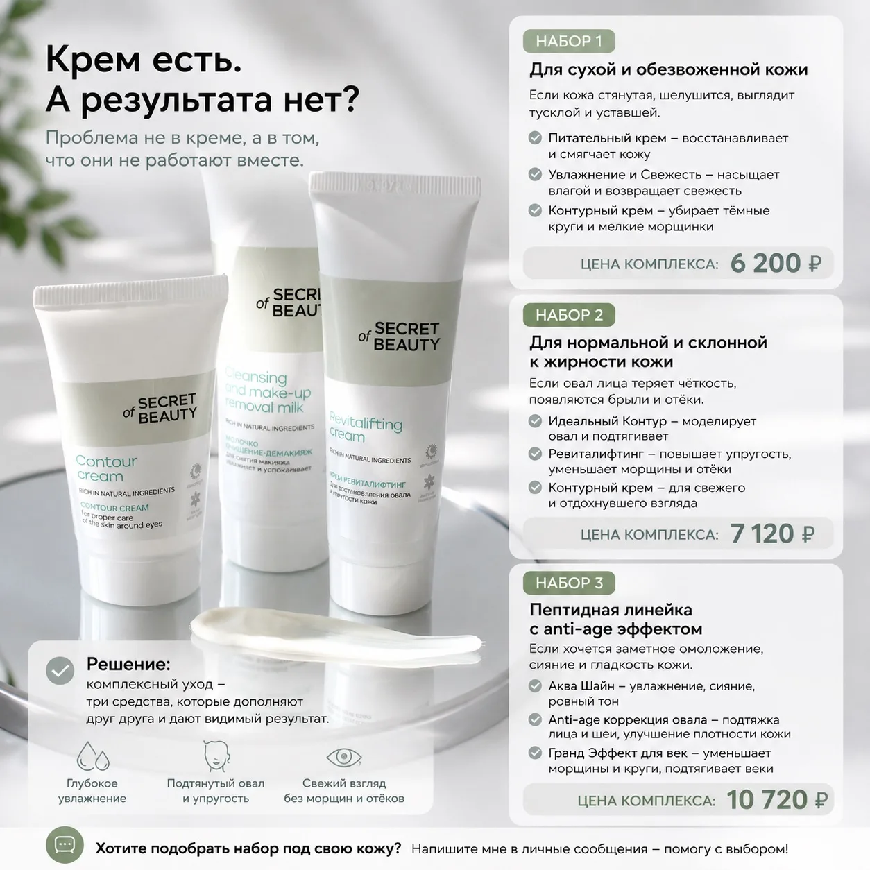Ваши кремы не работают ????

Когда смотришь в зеркало и понимаешь, что лицо стало выглядеть уставшим