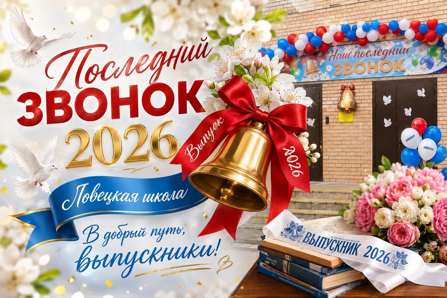 🎓ПОСЛЕДНИЙ ЗВОНОК🔔: трогательный финал учебного года🌟

🔔26 мая в Ловецкой школе прозвенел послед