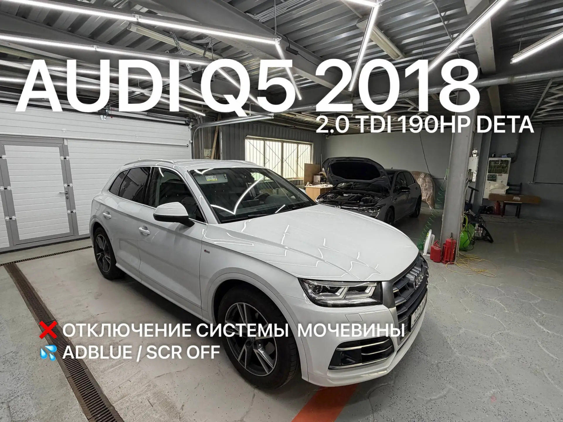 Отключение мочевины AdBlue/SCR на Audi Q5 2018 2.0 TDI 190HP DETA Москва Зеленоград ⚙️

На Audi Q5 2