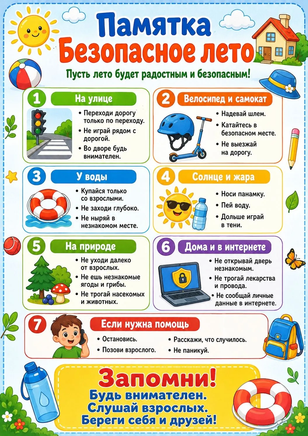 "Безопасное лето"

#Шк12_Нвч