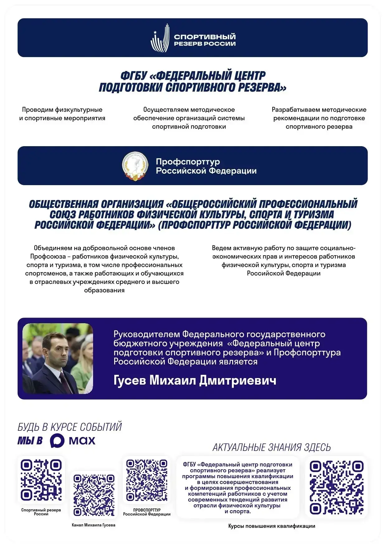 Вниманию обучающихся, тренеров и специалистов сферы спорта!

Открываются возможности для профессиона