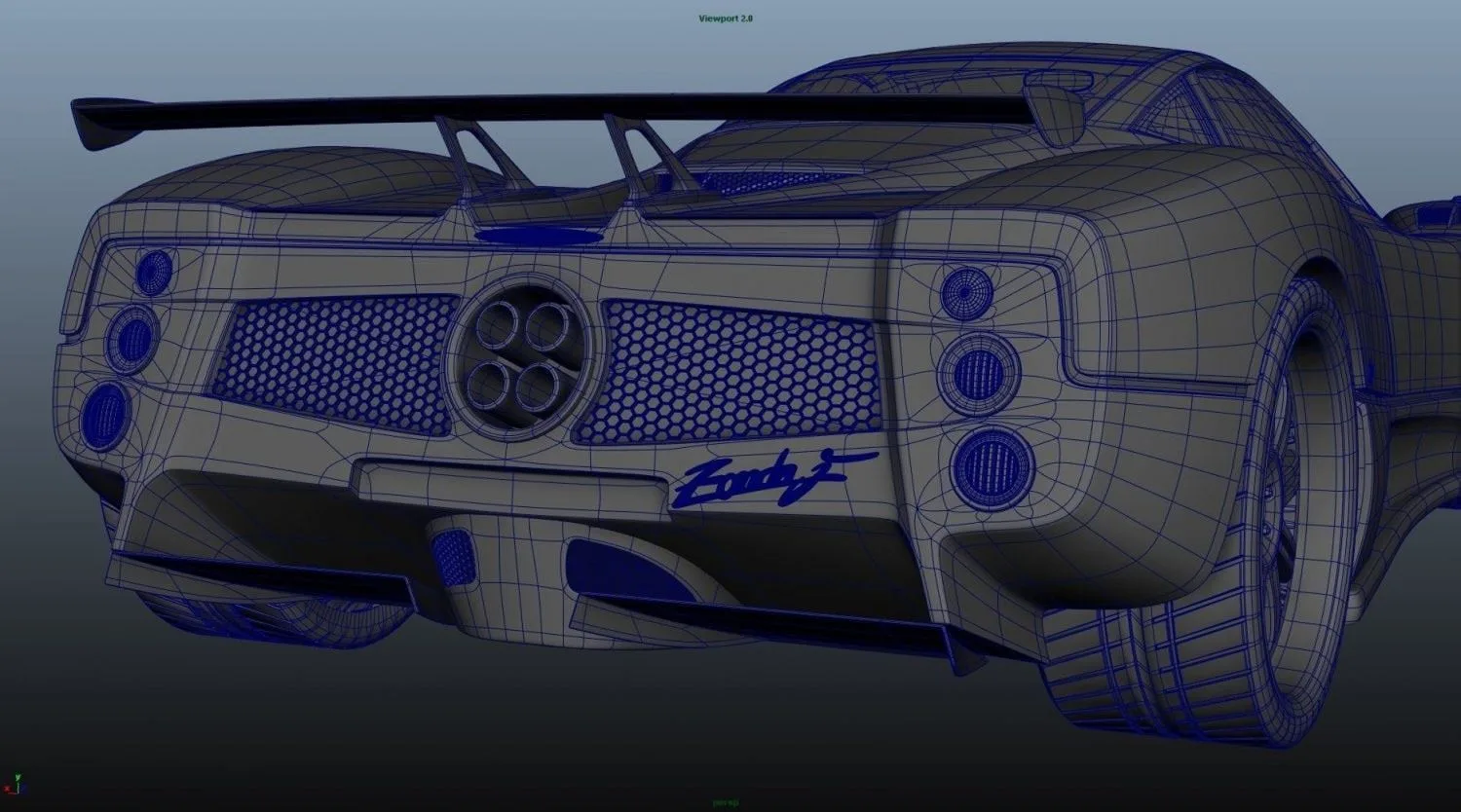 Топология Pagani Zonda и Chevrolet Camaro SS 350