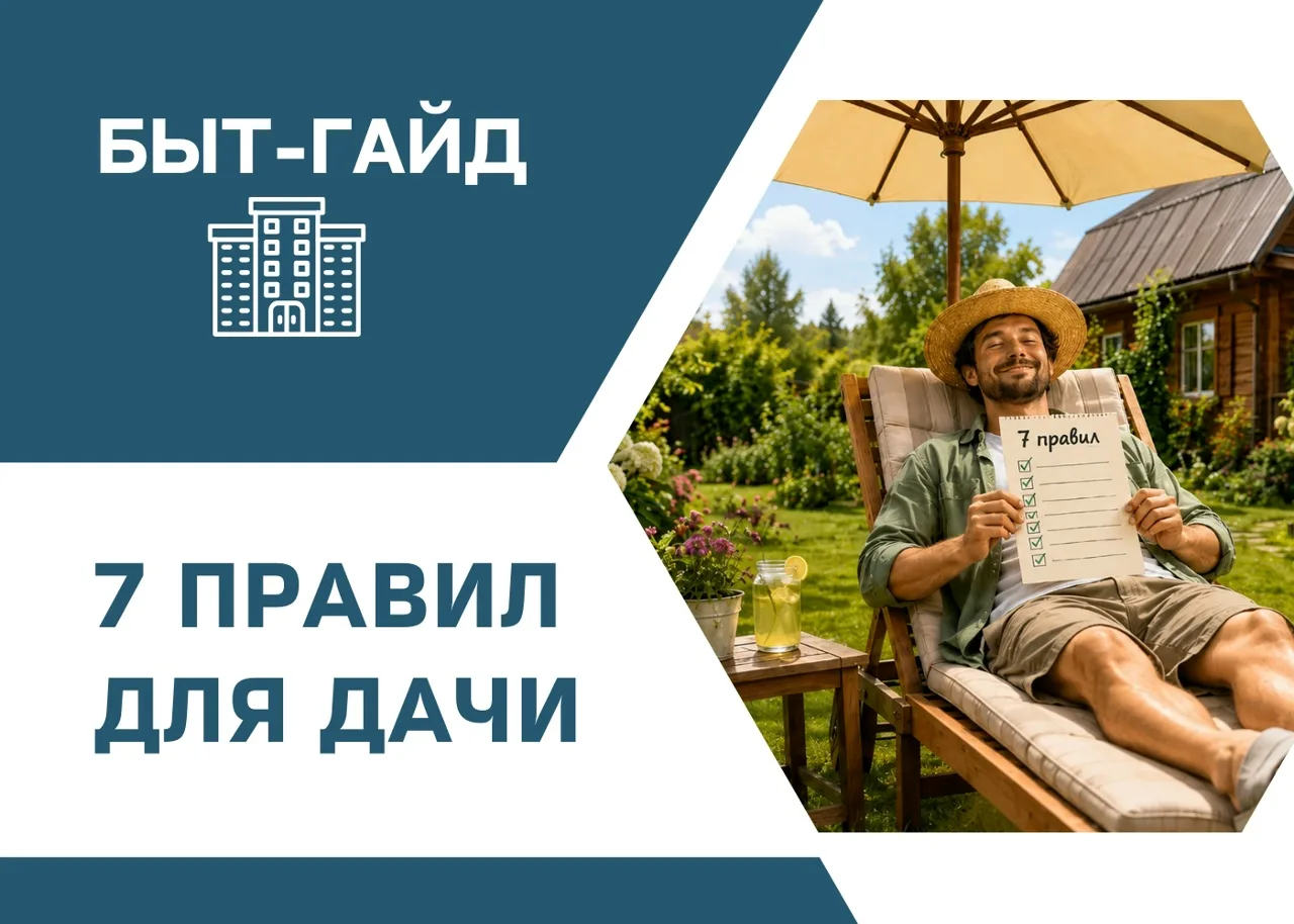 🏠 Продолжая тему дачного сезона, напоминаем: отдых за городом — это не только шашлыки и грядки, но 