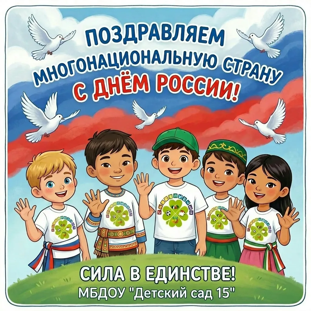 С Днём России! 🇷🇺#РоссияНавсегда 

12 июня — день, когда мы особенно остро чувствуем гордость за н