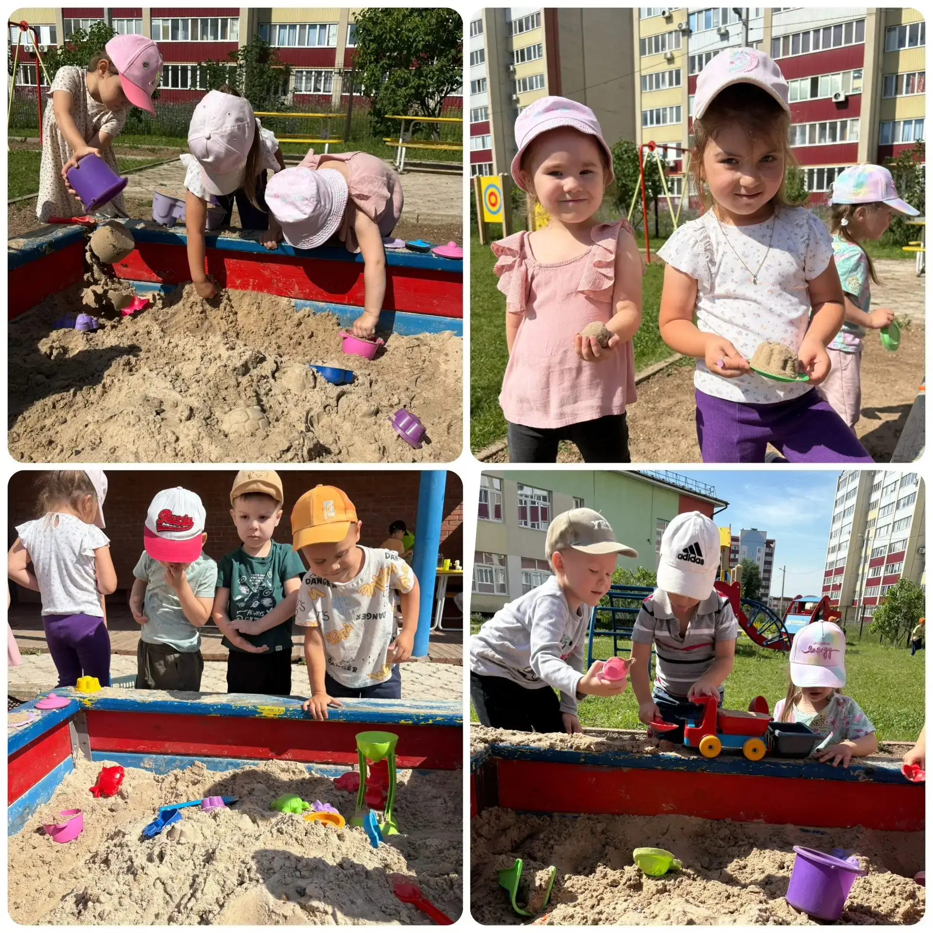 ‎Песок — это чудо, песок — это клад,
‎Он манит к себе и больших, и ребят.
‎Он тёплый и нежный, он сы