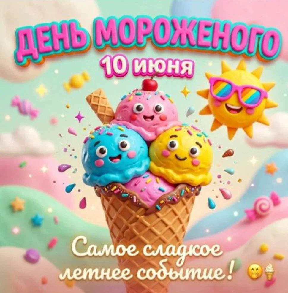 Сегодня самый сладкий день в году! 🥳

Знаете ли вы, что:
✅ Первое мороженое придумали 2000 лет наза