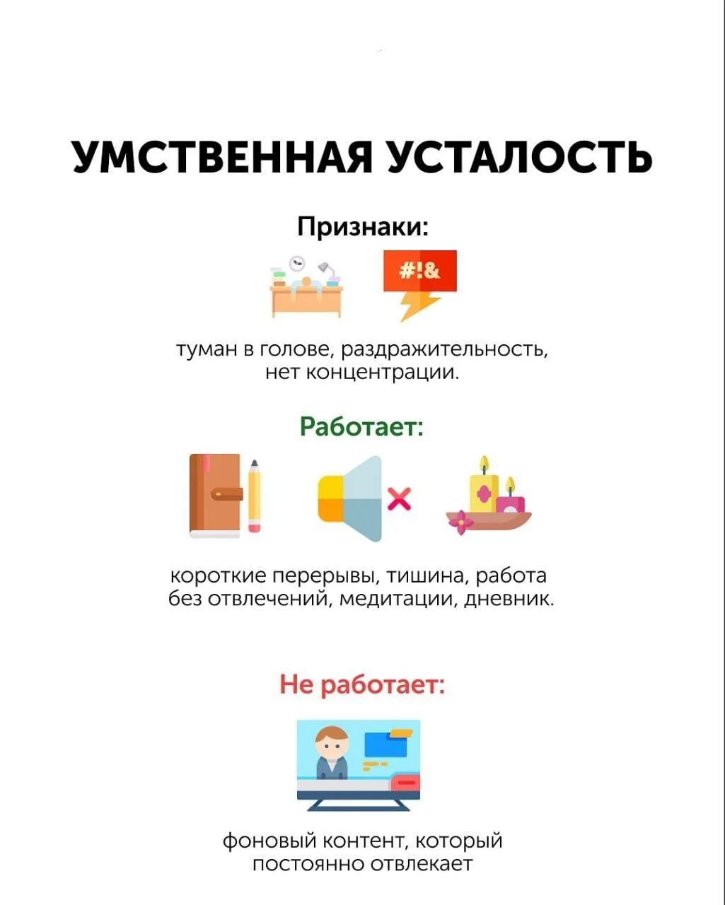 Ваш отдых может только усугублять усталость 

Усталость бывает разной — умственной, эмоциональной, ф