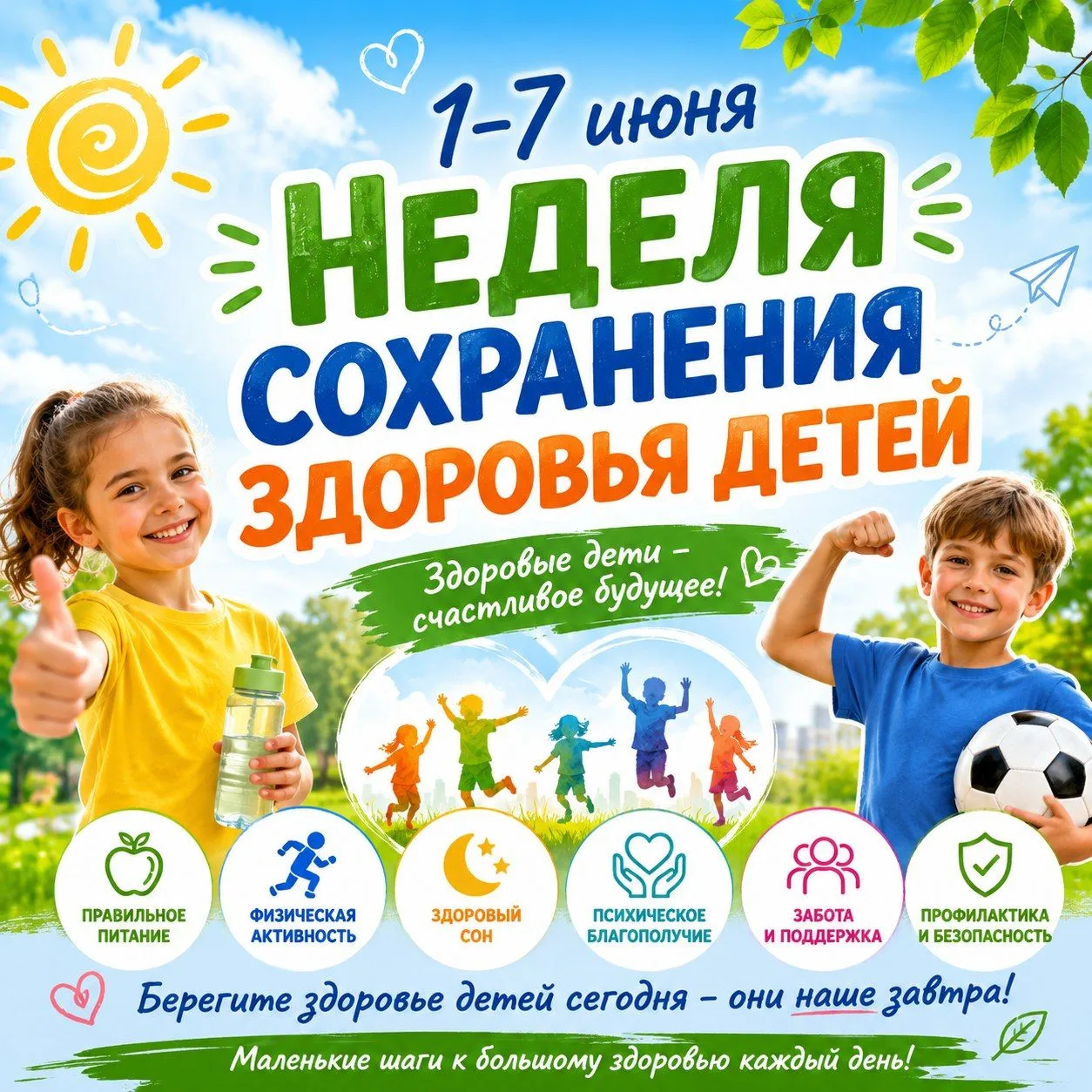 Маленькие шаги к большому будущему
 
С 1 по 7 июня в России проходит «Неделя сохранения здоровья дет