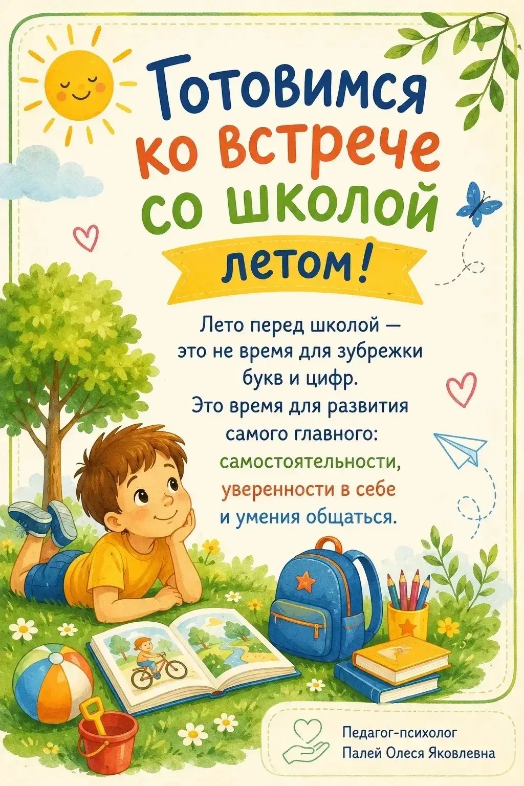 ☀️Лето — отличное время, чтобы мягко подготовить будущего первоклассника к школе. 📖📚📝


#ГодДошко