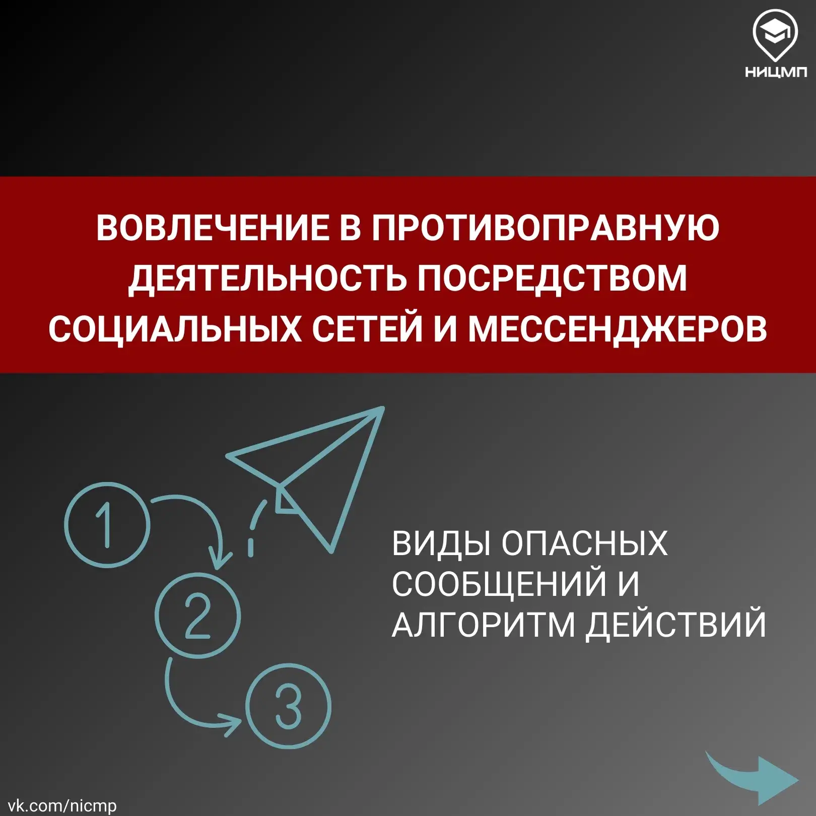 ⚠️ Важная информация!

   Вовлечение в противоправную деятельность через социальные сети и мессендже