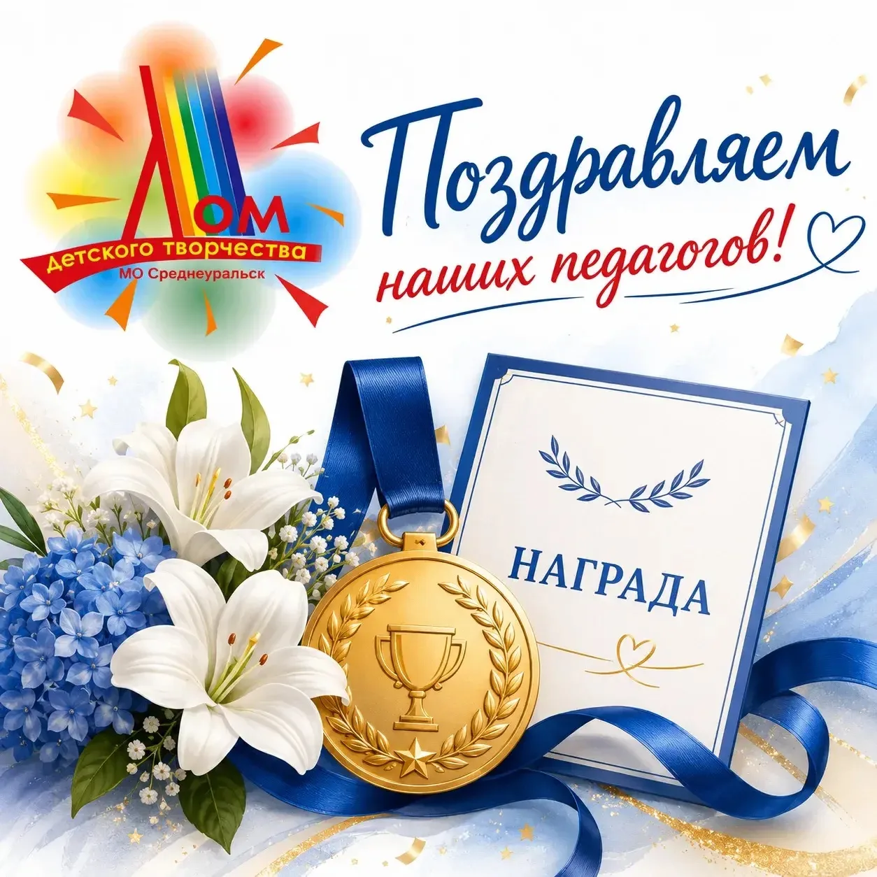 🎉 В юбилейный, 95-й День рождения города Среднеуральска педагоги Дома детского творчества были отме