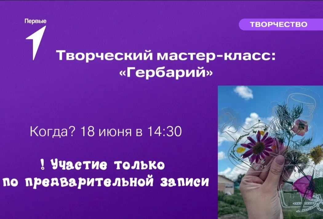 Соберем летний гербарий вместе с Первыми! 

🌞Лето - прекрасная пора замедлиться, понаблюдать за при