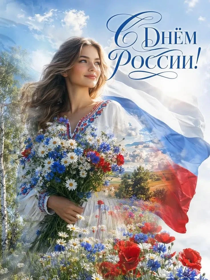 С Днём России!
Процветания нашей стране и всем нам!
А самое главное: мирного неба над головой и добр