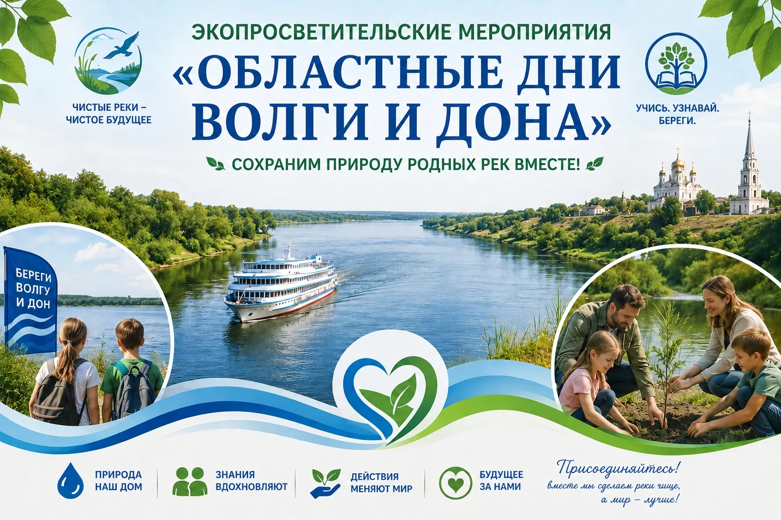 Приглашаем принять участие в экопросветительских мероприятиях «Областные дни Дона» и «Областные дни 